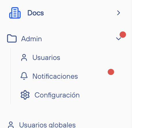 Panel de notificaciones