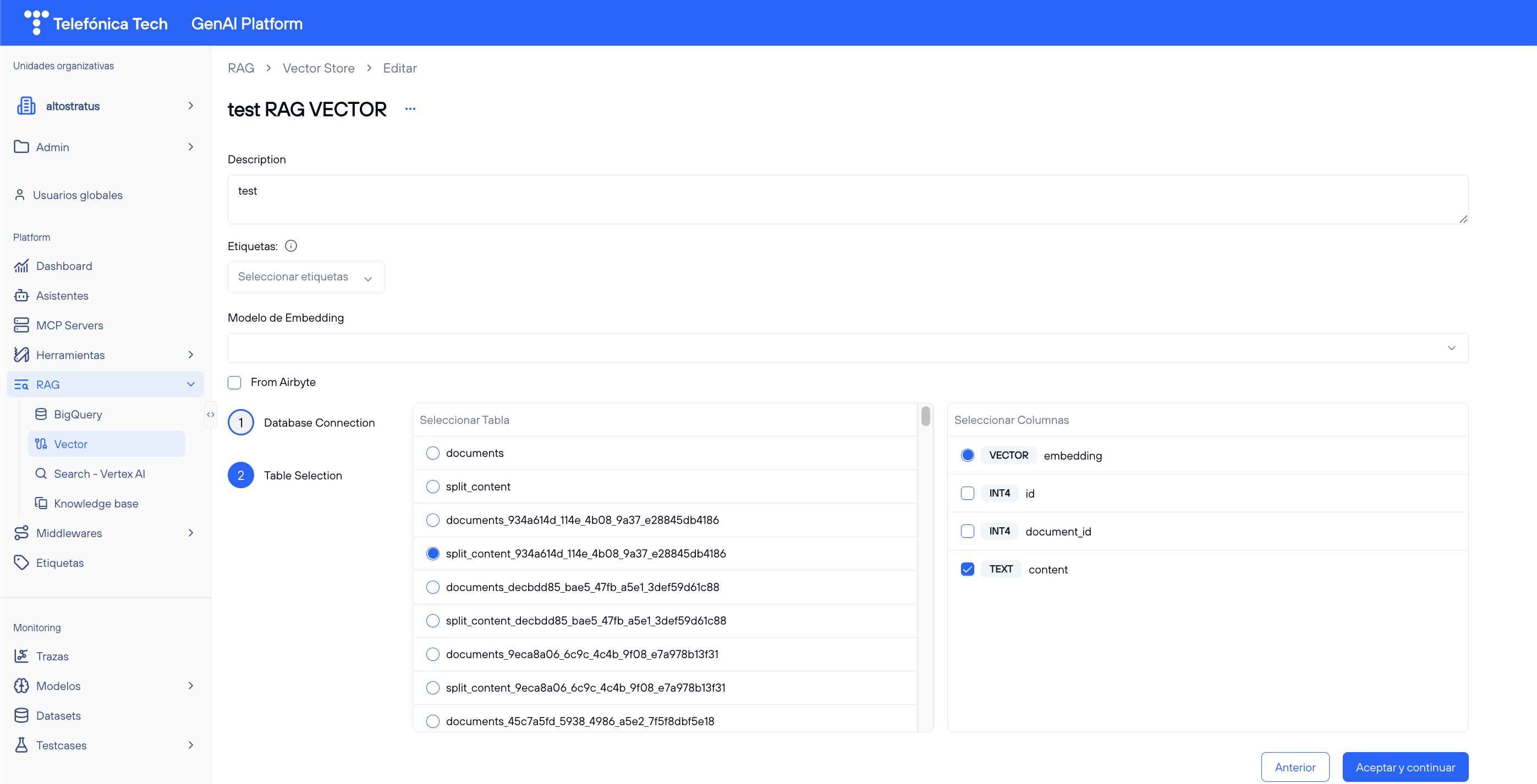 Crear herramienta Vector